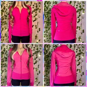 🌸RARE🌸 Reversible Vibrant Paris Sonic Pink Lululemon Define Jacket with Hoodie!